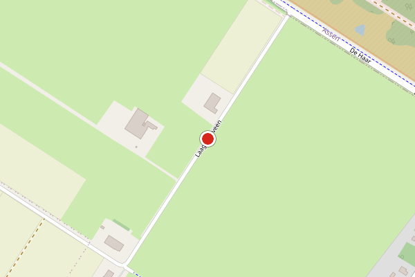 Brandweer-melding op Laaghalerveen, Hooghalen op 28 juni, kaart-overzicht