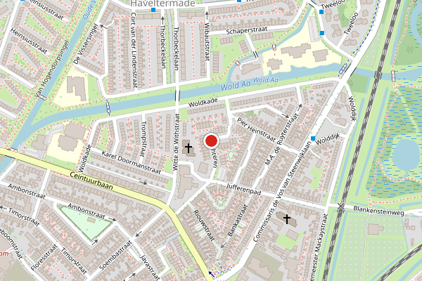 Brandweer-melding op Rechteren, Meppel op 28 juni, kaart-overzicht