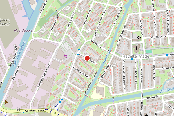 Brandweer-melding op Heinsiusstraat, Meppel op 29 juni, kaart-overzicht