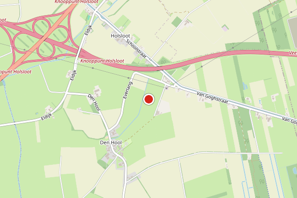 Brandweer-melding op Holsloot op 1 juli, kaart-overzicht