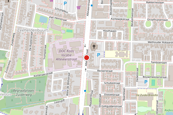 Brandweer-melding op Alteveerstraat, Hoogeveen op 1 juli, kaart-overzicht
