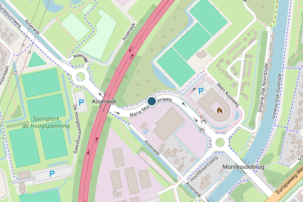 Politie-melding op Maria Montessoriweg, Assen op 2 juli, kaart-overzicht