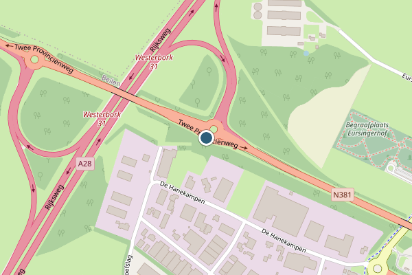Politie-melding op Twee Provincienweg op 6 juli, kaart-overzicht