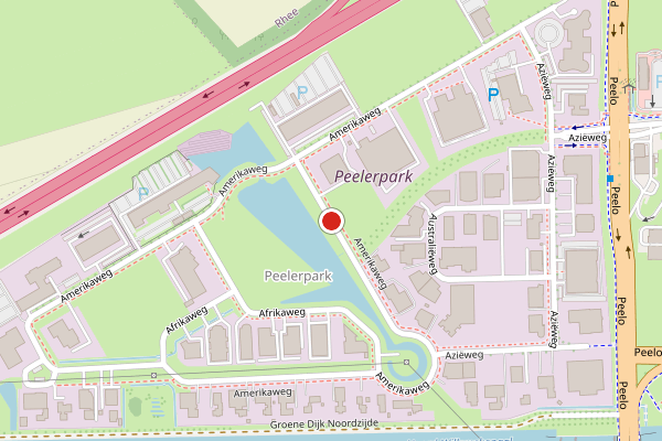 Brandweer-melding op Amerikaweg, Assen op 5 juli, kaart-overzicht