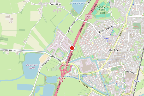 Brandweer-melding op Klate, Beilen op 6 juli, kaart-overzicht