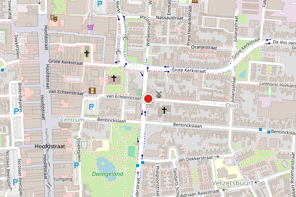 Brandweer-melding op van Echtenstraat, Hoogeveen op 7 juli, kaart-overzicht