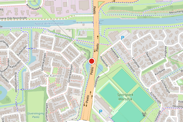 Brandweer-melding op Peelo, Assen op 7 juli, kaart-overzicht