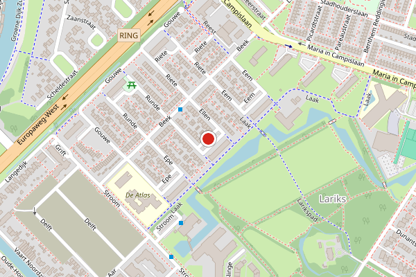 Brandweer-melding op Ellen, Assen op 7 juli, kaart-overzicht
