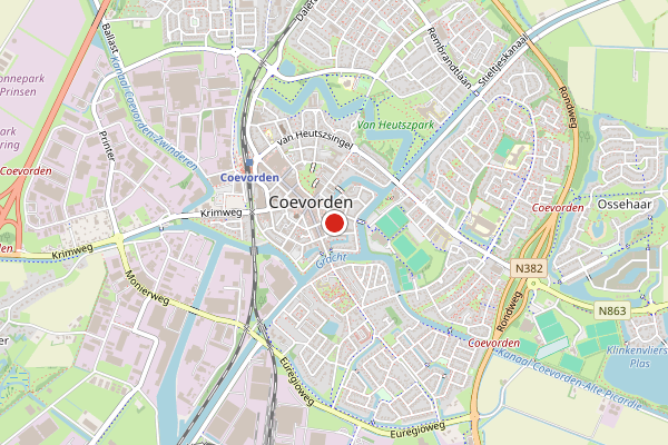 Brandweer-melding op contact op 7 juli, kaart-overzicht