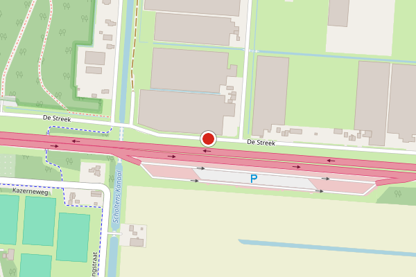 Brandweer-melding op De Streek, Klazienaveen op 9 juli, kaart-overzicht