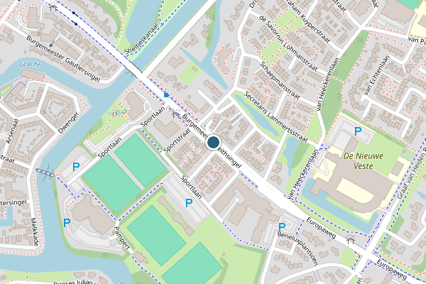 Politie-melding op Burg Feithsingel, Coevorden op 18 juli, kaart-overzicht