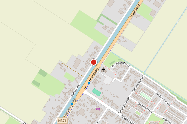 Brandweer-melding op Kanaalweg, Bovensmilde op 19 juli, kaart-overzicht