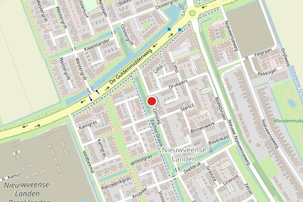 Brandweer-melding op Omslag, Meppel op 20 juli, kaart-overzicht