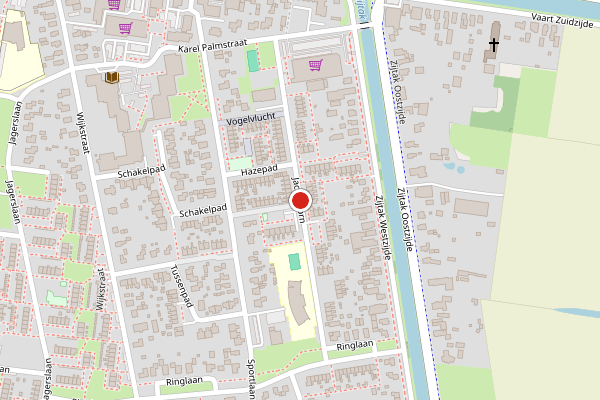 Brandweer-melding op Jachthoorn, Nieuw-Amsterdam op 23 juli, kaart-overzicht