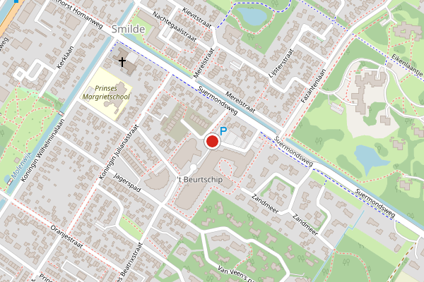Brandweer-melding op Stuurboord, Smilde op 25 juli, kaart-overzicht
