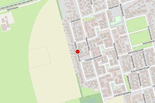 Brandweer-melding op Aletta Jacobsstraat, Veenoord op 25 juli, kaart-overzicht