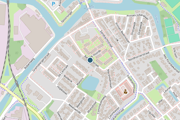 Politie-melding op Batavierstraat, Coevorden op 26 juli, kaart-overzicht