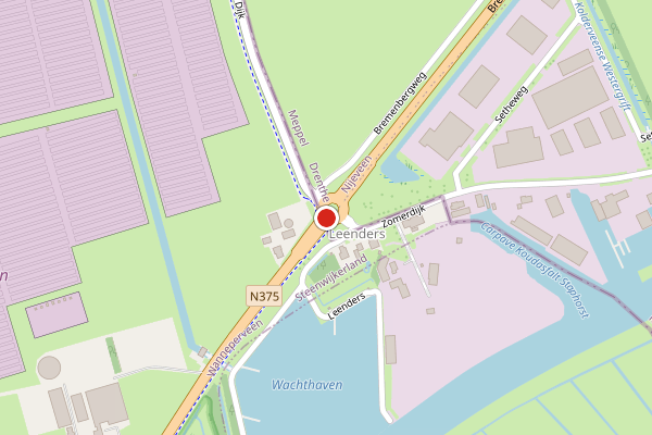 Brandweer-melding op Meppel op 28 juli, kaart-overzicht