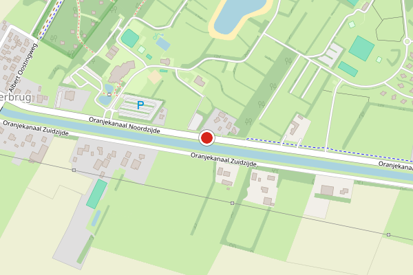 Brandweer-melding op Oranjekanaal NZ, Wezuperbrug op 28 juli, kaart-overzicht
