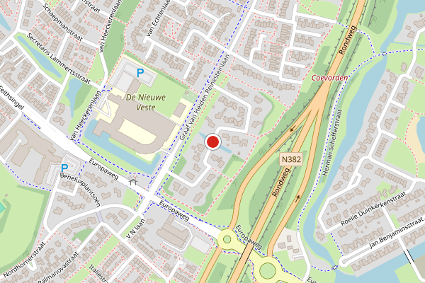 Brandweer-melding op van Haersoltelaan, Coevorden op 28 juli, kaart-overzicht