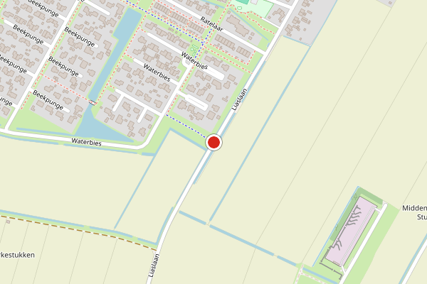 Brandweer-melding op Liaslaan, Schoonebeek op 28 juli, kaart-overzicht