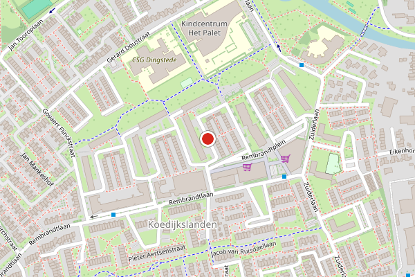 Brandweer-melding op B. van der Helststraat, Meppel op 28 juli, kaart-overzicht