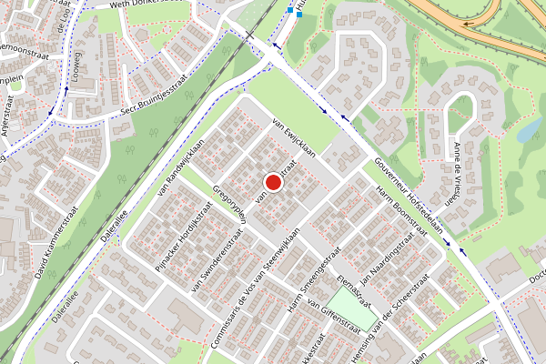 Brandweer-melding op van Kuijkstraat, Coevorden op 4 juli, kaart-overzicht