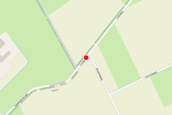 Brandweer-melding op Looweg, Noord-Sleen op 27 juni, kaart-overzicht