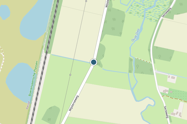 Politie-melding op Wijsterseweg, Stuifzand op 12 juli, kaart-overzicht