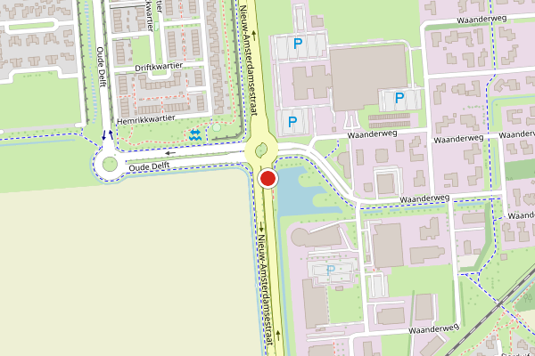 Brandweer-melding op Nieuw-Amsterdamsestraat, Emmen op 30 juli, kaart-overzicht