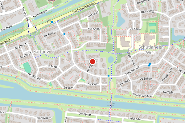 Brandweer-melding op De Kajuit, Hoogeveen op 2 augustus, kaart-overzicht