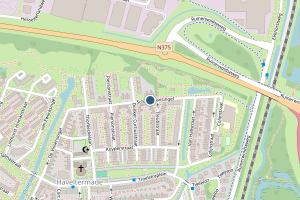 Politie-melding op Schaepmansingel, Meppel op 2 augustus, kaart-overzicht