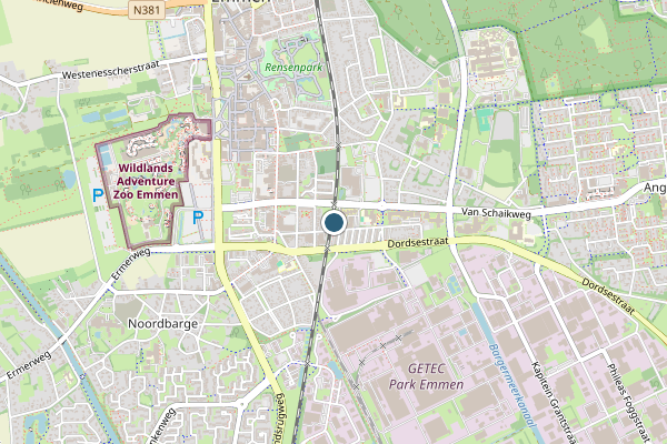 Politie-melding op Brinkenweg Rolderbrink, Emmen op 3 augustus, kaart-overzicht