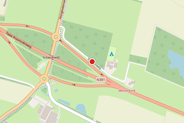 Brandweer-melding op Stroetenweg, Eursinge op 3 augustus, kaart-overzicht