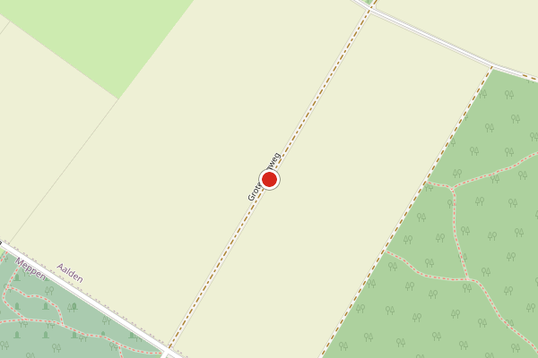 Brandweer-melding op Grote Slagweg, Aalden op 3 augustus, kaart-overzicht