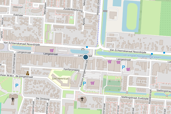 Politie-melding op Langestraat, Klazienaveen op 4 augustus, kaart-overzicht