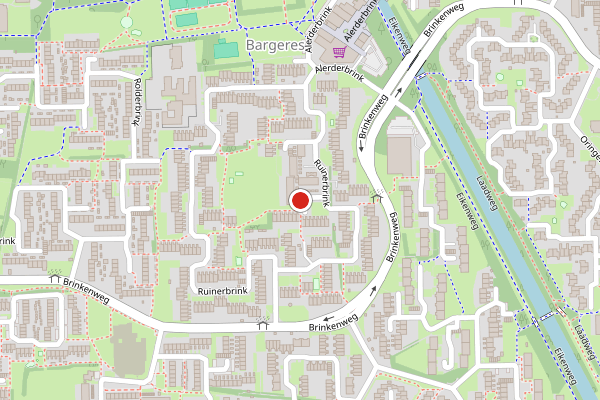 Brandweer-melding op Ruinerbrink, Emmen op 5 augustus, kaart-overzicht
