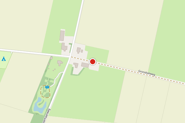 Brandweer-melding op Grondselweg, Wijster op 6 augustus, kaart-overzicht
