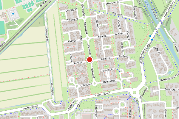 Brandweer-melding op Uilenveld, Emmen op 6 augustus, kaart-overzicht