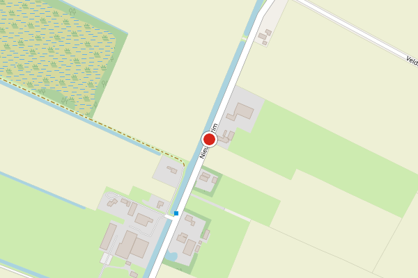 Brandweer-melding op Nieuwe Krim, Coevorden op 29 mei, kaart-overzicht