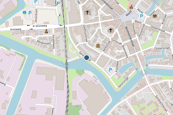 Politie-melding op Spoorsingel, Coevorden op 19 mei, kaart-overzicht