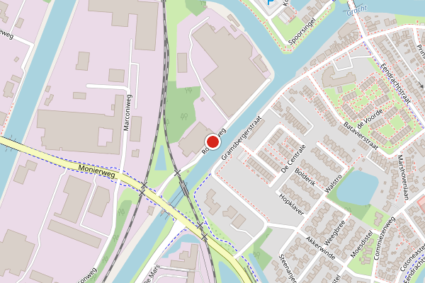 Brandweer-melding op Robertweg, Coevorden op 4 mei, kaart-overzicht