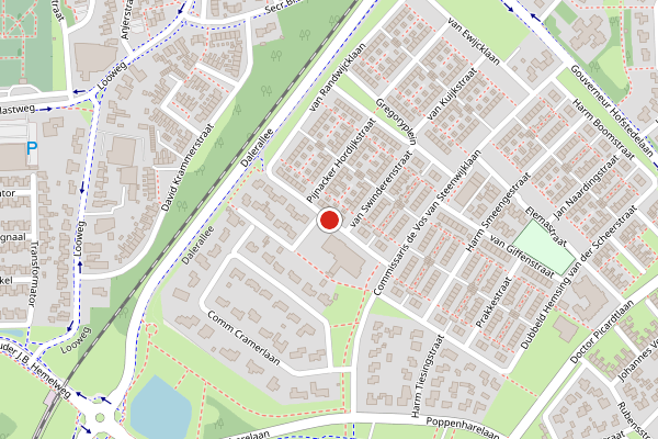 Brandweer-melding op Linthorst Homanlaan, Coevorden op 30 april, kaart-overzicht