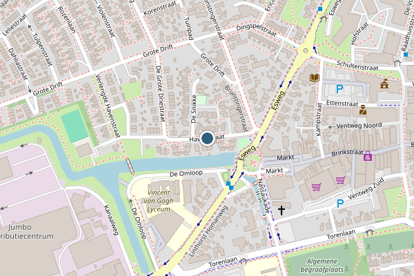 Politie-melding op Havenstraat, Beilen op 31 mei, kaart-overzicht