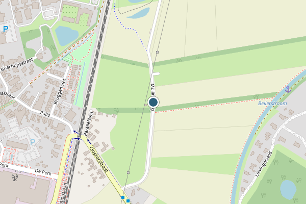 Politie-melding op Mullingsweg, Beilen op 20 mei, kaart-overzicht