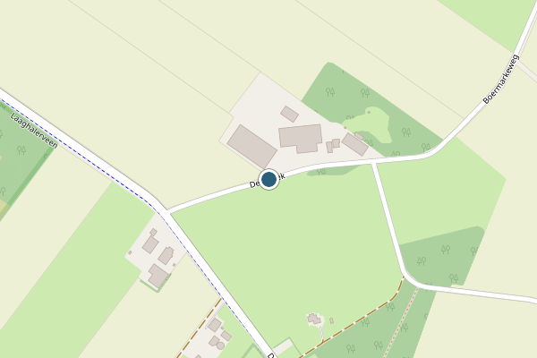 Politie-melding op De Streek, Hooghalen op 11 mei, kaart-overzicht