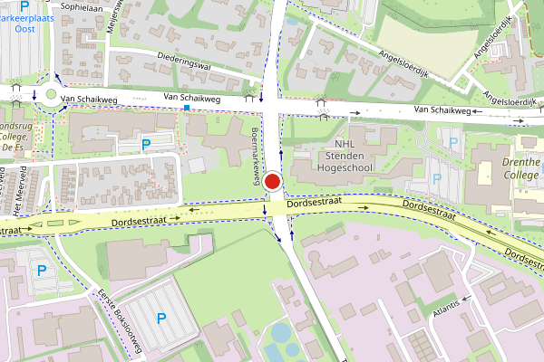 Brandweer-melding op Boermarkeweg, Emmen op 29 mei, kaart-overzicht
