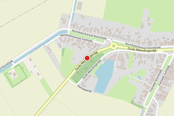 Brandweer-melding op Oude Weerdingerdijk, Nieuw-Weerdinge op 29 mei, kaart-overzicht