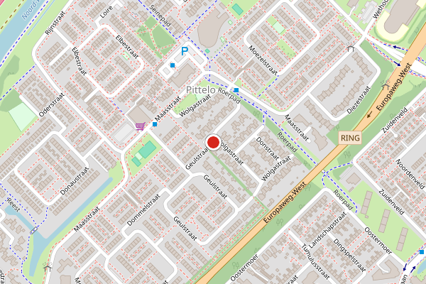 Brandweer-melding op Wolgastraat, Assen op 31 mei, kaart-overzicht