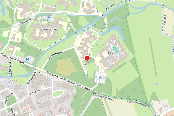 Brandweer-melding op Dennenweg, Assen op 26 mei, kaart-overzicht